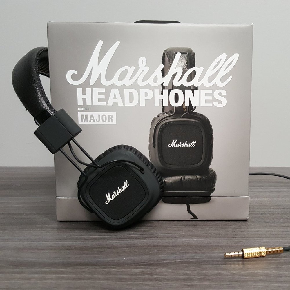 Marshall Major On-Ear Headphones - Black/Gold